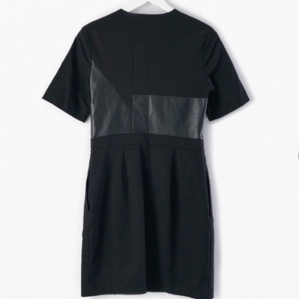 3:1 PHILIP LIM Edgy Little Black Dress Size 2 - Picture 4 of 8